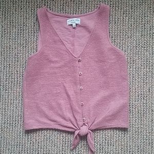 Madewell Texture and Thread Tie-Waist Top